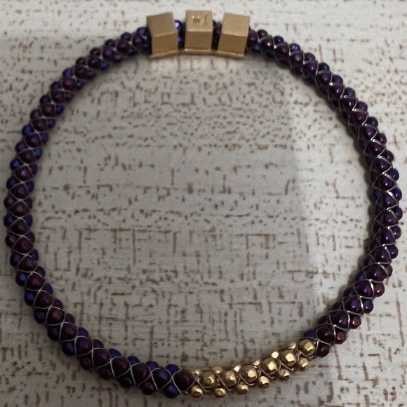 Mignon Faget Halo LSU Slide Charm Bangle - Picture 2 of 6